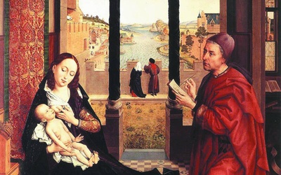 Rogier van der Weyden „Święty Łukasz malujący Matkę Bożą”