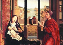 Rogier van der Weyden „Święty Łukasz malujący Matkę Bożą”
