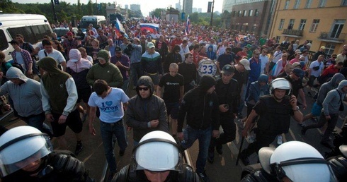 Marsz rosyjskich kibiców