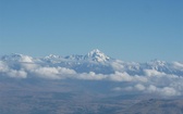 Ośnieżone szczyty Andów w okolicach Limy
