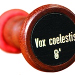 Włączniki rejestrów -  „Vox coelestis”, czyli dosłownie „głos niebiański” 
