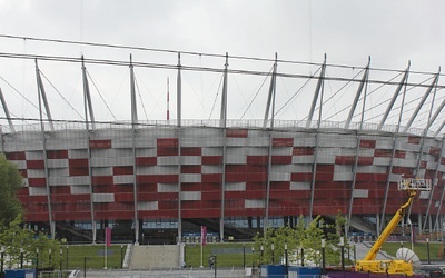 Stadion Narodowy w Warszawie. Tak naprawdę to jemu Łyszkowice zawdzięczają swój rozwój