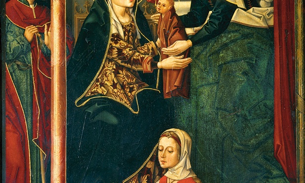 Mistrz z Miraflores „Narodzenie św. Jana Chrzciciela”  olej i tempera na desce, 1490–1500 Muzeum Prado, Madryt 