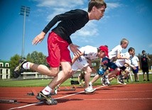 Swoich sił można było spróbować w biegach na 400 lub 60 metrów