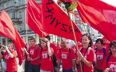 Od początku ŁPPM na Jasną Górę chodzi grupa czerwona