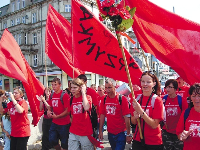 Od początku ŁPPM na Jasną Górę chodzi grupa czerwona