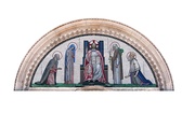 Mozaika  nad wejściem do katedry