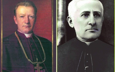 Bł. abp Józef Wilczewski (po lewej), Bł. ks. Zygmunt Gorazowski