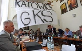 Kibice Gieksy w Urzędzie Miasta