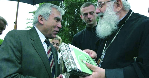 Minister spraw zagranicznych RP Adam Rotfeld i kard. Lubomyr Huzar