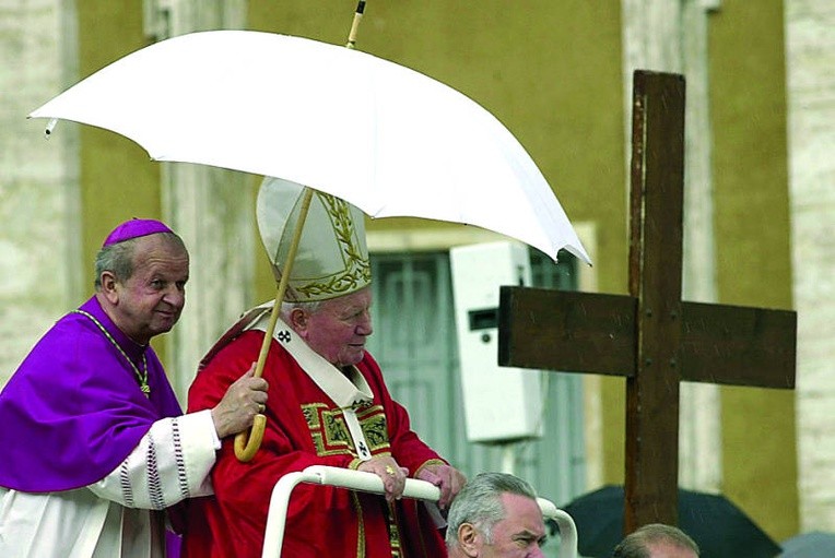 Abp Stanisław Dziwisz i Jan Paweł II