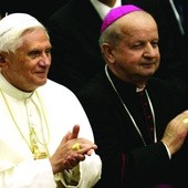 Benedykt XVI i abp Stanisław Dziwisz 
