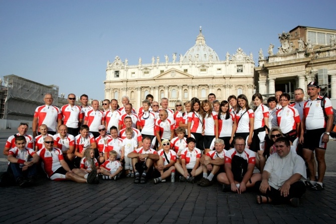 Rowerzyści znad Bałtyku w Watykanie