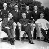 Przywódcy trzech mocarstw w Poczdamie: Clement Attlee, Harry Truman, Józef Stalin