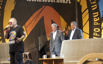 Gauck na "Przystanku Woodstock"