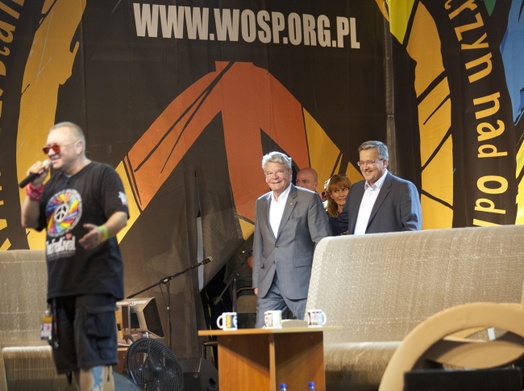 Gauck na "Przystanku Woodstock"