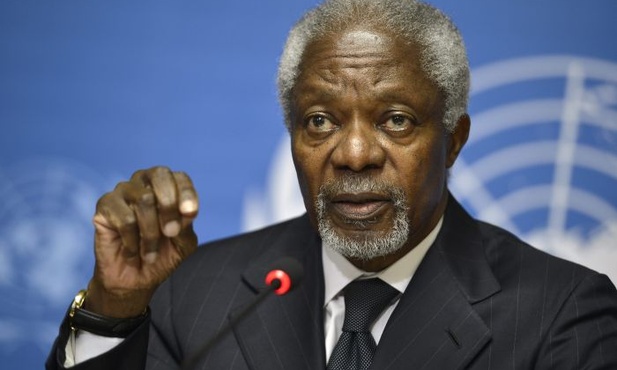 Kofi Annan rezygnuje ze stanowiska wysłannika do Syrii 