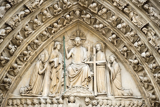 Sąd Ostateczny na głównym portalu fasady zachodniej katedry