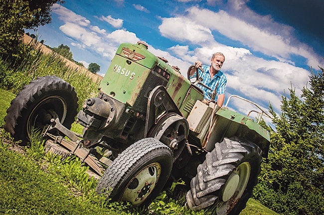 Pan Stanisław Chorążyczewski na Ursusie w skansenie 