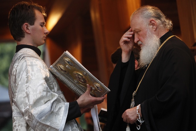 Patriarcha Cyryl na Świętej Górze Grabarce