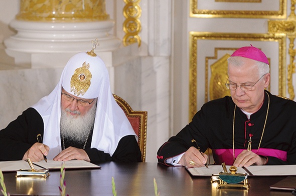 17 sierpnia na Zamku Królewskim w Warszawie patriarcha Cyryl I i abp Józef Michalik podpisali „Wspólne przesłanie do narodów Polski i Rosji”