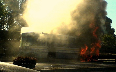 Austria: Zapalił się polski autobus