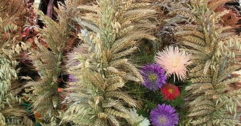 Jeden z wieńców dożynkowych zgłoszonych do konkursu