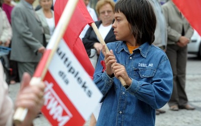 W marszu wzięli udział także najmłodsi Polacy