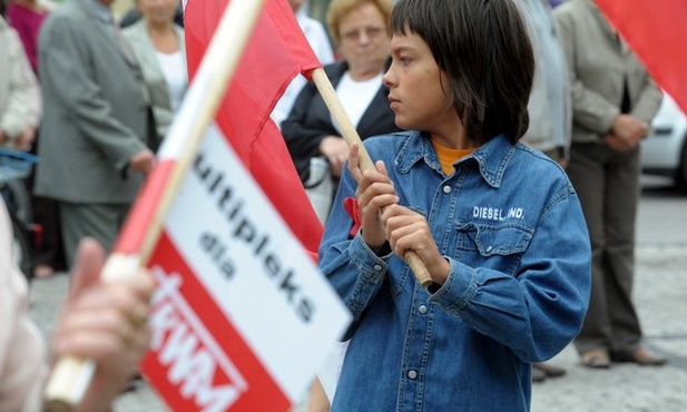 W marszu wzięli udział także najmłodsi Polacy