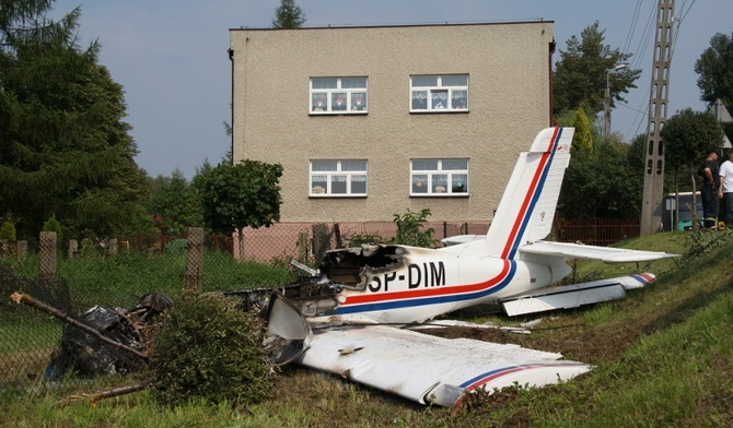 Awionetka spadła w Rybniku