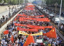  Antyjapoński protest w chińskim mieście Zhengzhou