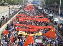  Antyjapoński protest w chińskim mieście Zhengzhou