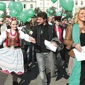 22 września. Zielony korowód wprowadziła na Rynek Ewa Wachowicz