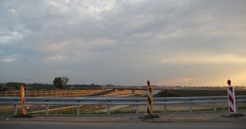 Węzeł autostradowy w Wiskitkach jest jeszcze w budowie