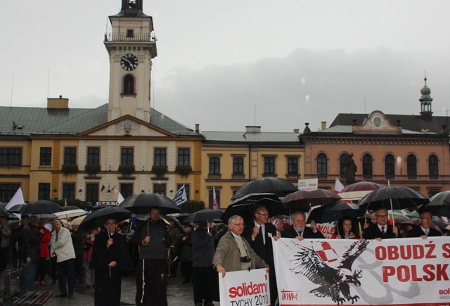 Marsz w obronie wolności mediów w Cieszynie