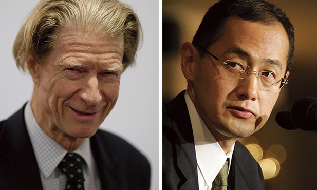 John B. Gurdon i Shinya Yamanaka (z prawej)