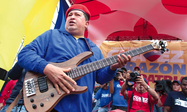 Podczas  kampanii wyborczej  Hugo Chávez  był w doskonałej formie