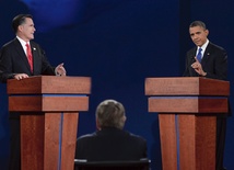 Pierwsza wyborcza debata Obama kontra Romney transmitowana przez telewizję z Denver