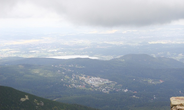 Widok na czeskie Karkonosze