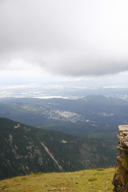 Widok na czeskie Karkonosze