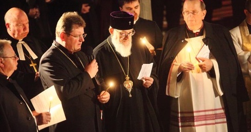 Abp Jeremiasz, abp Henryk Muszyński i bp Jerzy Samiec