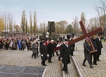  Oświęcim-Brzezinka. Krzyż nieśli przedstawiciele parafii i ruchów kościelnych