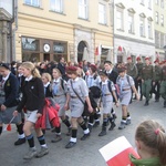 Świętowanie niepodległości na krakowskim Rynku Głównym