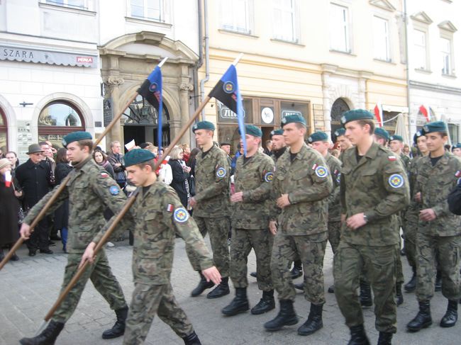 Świętowanie niepodległości na krakowskim Rynku Głównym