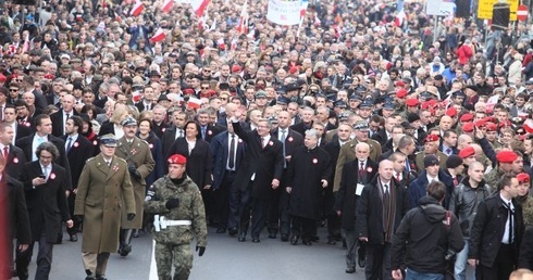 Marsz przeszedł Traktem Królewskim do Belwederu