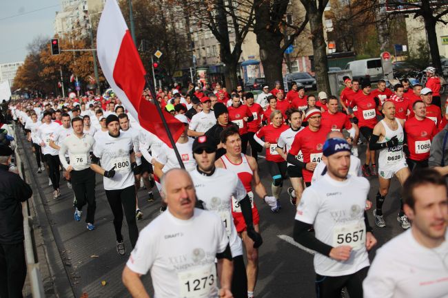 Biegiem uczcili niepodległość