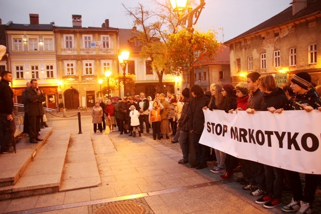 Marsz "Stop narkotykom" w Bielsku-Białej