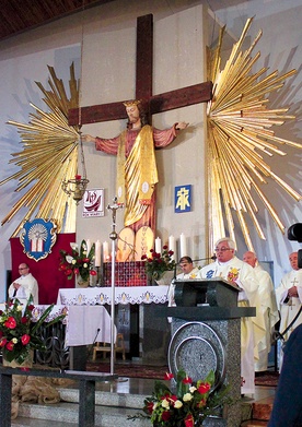 Msza św. w kościele pw. Chrystusa Króla