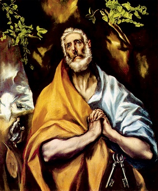  El Greco, „Pokutujący św. Piotr”, olej na płótnie