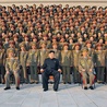  20.11.2012. Korea Północna. Pjongjang. Kim Jong Un (na środku) przywódca reżimu rządzącego w Korei Północnej, najbardziej totalitarnego państwa na świecie, z wizytą w Ministerstwie Bezpieczeństwa. 